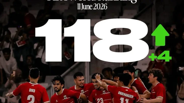 Update Peringkat FIFA, Indonesia Kini Duduki Posisi 118 Dunia