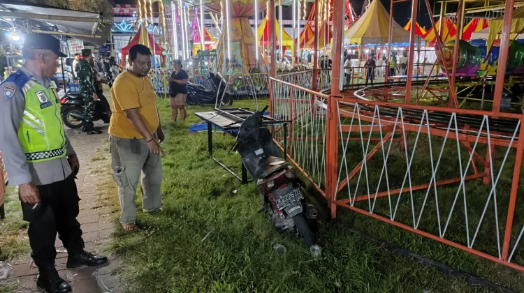 Wahana Roller Coaster di Pasar Pergung Alami Insiden, Tiga Pengunjung Terluka