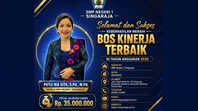 Spensaraja Raih Predikat BOS Kinerja Terbaik 2026