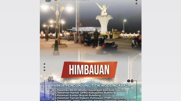 Pemkab Buleleng Imbau Pengunjung Titik Nol Singaraja Tertib Parkir