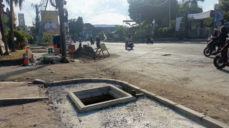 Penataan Pedestrian Jalan Ngurah Rai Jembrana Mulai Dikerjakan