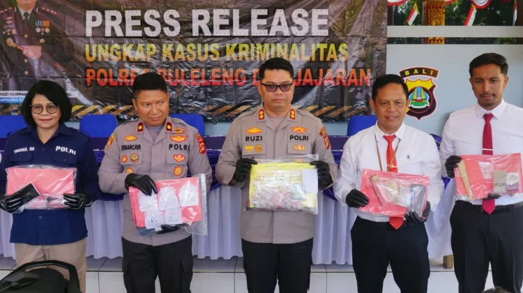 Polisi Ungkap Curanmor 4 TKP dan 9 Kasus Narkoba di Buleleng