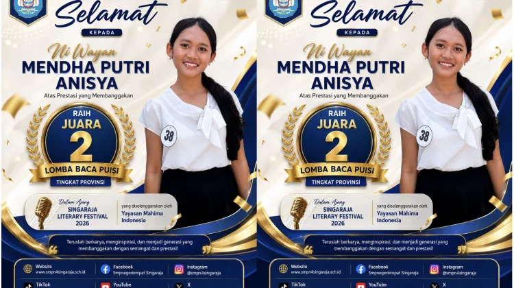 Spenpraja Raih Juara 2 Lomba Baca Puisi Tingkat Provinsi