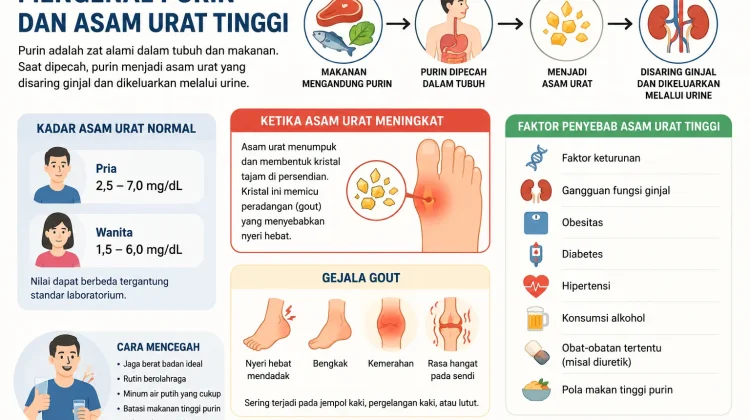 Mengenal Purin dan Penyebab Asam Urat Tinggi
