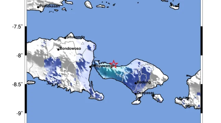 Gempa M 4,1 Guncang Jembrana, Terasa hingga Buleleng dan Banyuwangi