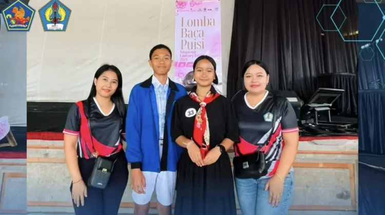 Spensaraja Sabet Juara Harapan 2 Lomba Baca Puisi Tingkat SMP se-Bali