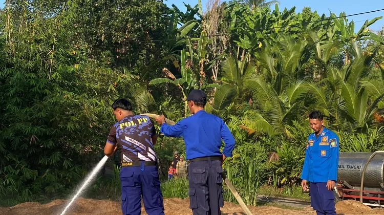 Kebakaran Lahan di Batu Agung Diduga Dipicu Bara Api Pencari Tawon