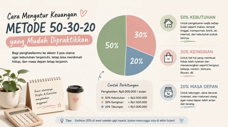 Cara Mengatur Keuangan dengan Metode 50-30-20 yang Mudah Dipraktikkan