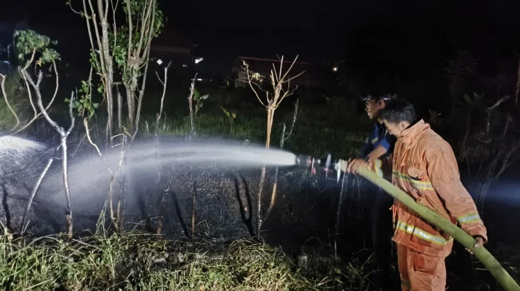 Lahan Kosong di Batu Agung Terbakar, Diduga Berawal dari Pembakaran Sampah