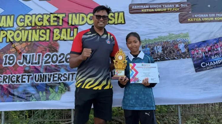 Spensaraja Sabet Juara 3 Kejuaraan Provinsi Cricket U-17