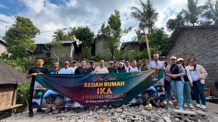 IKA Foursma Singaraja Langsung Bergerak, Bedah Rumah Jadi Aksi Perdana
