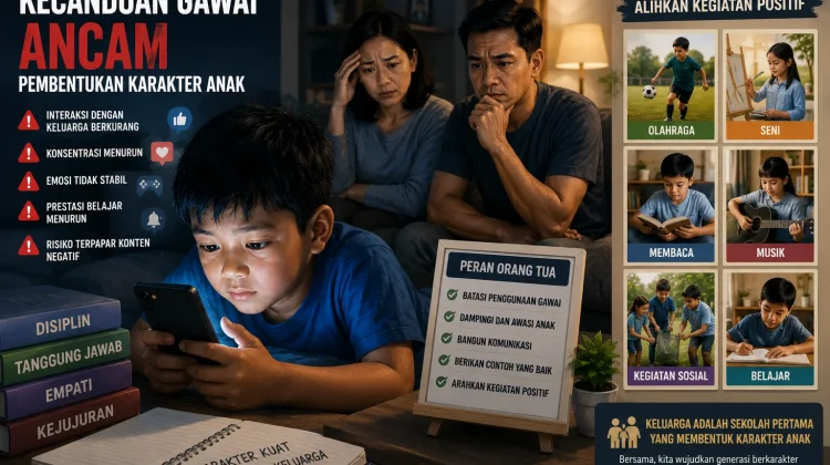 Kecanduan Gawai Ancam Pembentukan Karakter Anak