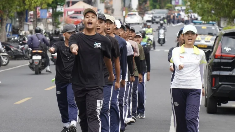 Tim Gerak Jalan Spenpraja Matangkan Persiapan jelang Lomba