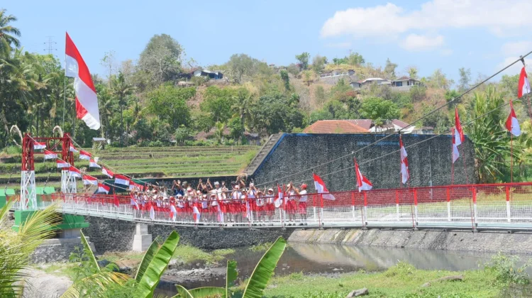 Jembatan Garuda Lokapaksa–Ringdikit Diresmikan, Pangdam Minta Warga Jaga Bersama