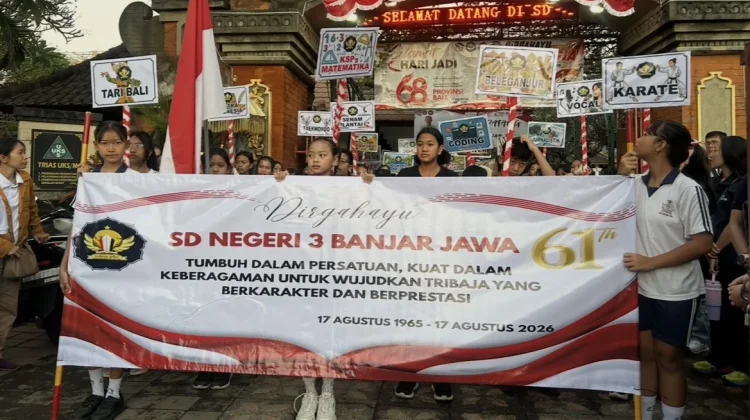 Jalan Sehat dan Parade Ekstrakurikuler Semarakkan Perayaan HUT ke-61 SD Tribaja