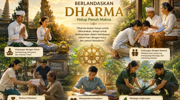 Hidup Berlandaskan Dharma Dimulai dari Hal Kecil