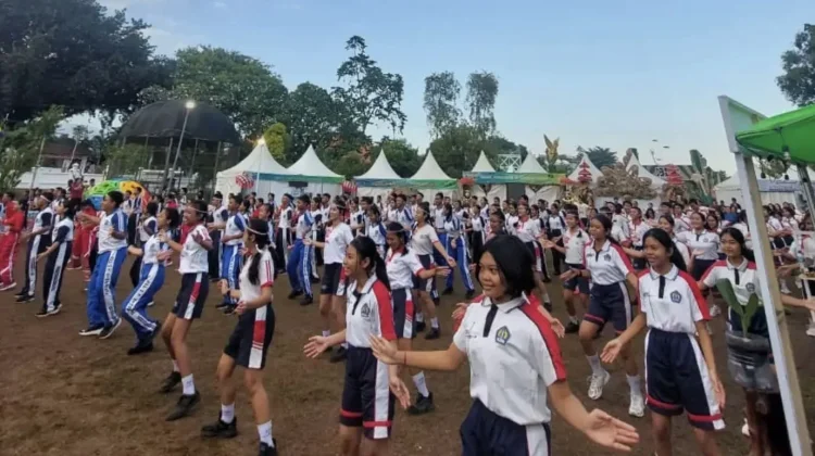 Semarak HUT RI ke-81, Spensaraja Ikuti Senam Anak Indonesia Hebat dan SKJ 88