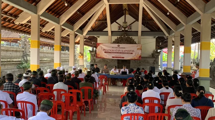 Perkuat Kamtibmas, Polsek Kota Jembrana Ajak Elemen Desa Adat Bersinergi