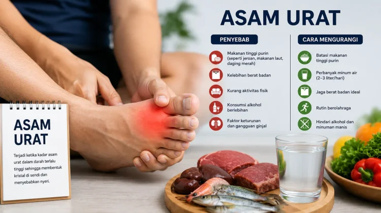 Asam Urat: Pengertian, Penyebab, Gejala, dan Cara Menguranginya