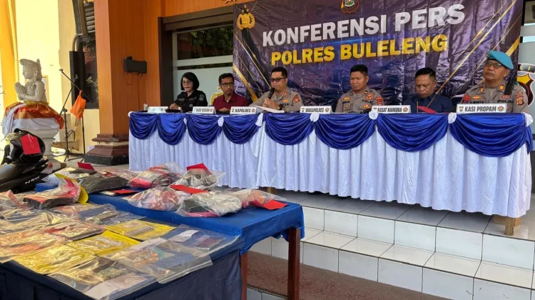 Polres Buleleng Ungkap Sejumlah Kasus, Puluhan Tersangka Berhasil Diamankan