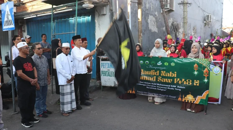 Pawai Maulid Nabi di Kampung Kajanan Jadi Momentum Pererat Kerukunan