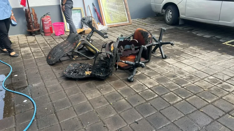 Ruang Tahanan Kejari Jembrana Terbakar, Kerugian Rp15 Juta