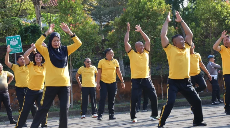 Polres Jembrana Dorong Kebugaran Personel melalui Program GERCEP
