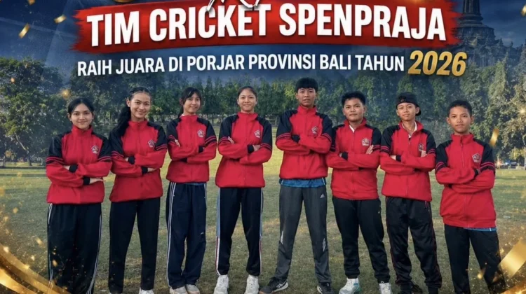 Tim Cricket Spenpraja Borong Medali di Porjar Provinsi Bali 2026