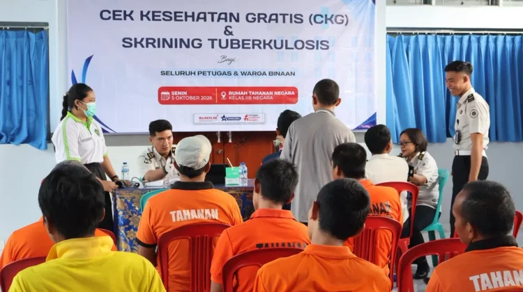 Rutan Negara Skrining TBC, Dua Warga Binaan Terindikasi Suspect