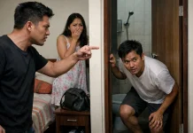 Suami Pergoki Istri Sembunyikan Pria di Kamar Mandi