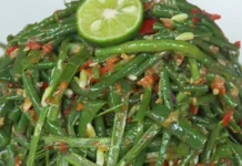 Resep Plecing Kacang Panjang Rumahan Enak dan Mudah