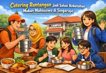 Catering Rantangan Jadi Solusi Kebutuhan Makan Mahasiswa di Singaraja
