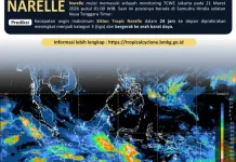 Siklon Tropis Narelle Menguat, BMKG Imbau Waspada Dampaknya