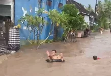 Banjir Rendam Empat Desa di Mendoyo