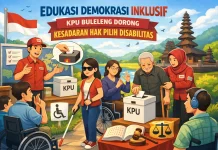 Edukasi Demokrasi Inklusif, KPU Buleleng Dorong Kesadaran Hak Pilih Disabilitas