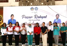 TP PKK Buleleng Dukung UMKM lewat Partisipasi dalam Pasar Rakyat di Tabanan
