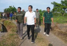 Bupati Kembang Tinjau Langsung Proyek Rabat Beton Jalan Banjar Loloan Medewi