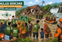 NU Buleleng Libatkan 1.040 Warga dalam Simulasi Gempa dan Banjir Bandang di Seririt