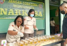 Kodim 1617/Jembrana Tes Urine 38 Personel, Cegah Narkoba