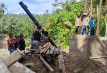 TNI dan Warga Kebut Penyelesaian Struktur Jembatan Nusamara di Mendoyo