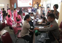 Donor Darah Hari Bhayangkara, Polres Jembrana Berhasil Kumpulkan 80 Kantong Darah
