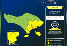 Hujan Ringan-Sedang Guyur Buleleng Siang Ini
