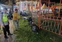 Wahana Roller Coaster di Pasar Pergung Alami Insiden, Tiga Pengunjung Terluka