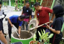 Panen Teba Modern, Wujud Komitmen Spenpraja menuju Sekolah Bersih dan Tertata