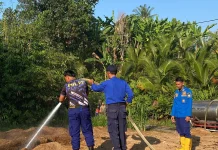 Kebakaran Lahan di Batu Agung Diduga Dipicu Bara Api Pencari Tawon