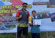Spensaraja Sabet Juara 3 Kejuaraan Provinsi Cricket U-17