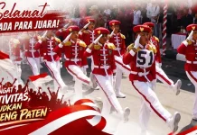SDN 1 Suwug Juarai Gerak Jalan 8 KM HUT Ke-81 RI di Buleleng