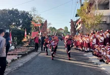 Langkah Serempak Pelajar Sukasada Gaungkan Semangat Kemerdekaan