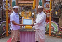 Karya Agung Desa Adat Ekasari Labdakarya, Bupati Apresiasi Gotong Royong Krama