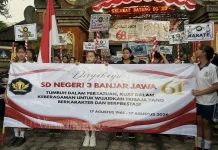 Jalan Sehat dan Parade Ekstrakurikuler Semarakkan Perayaan HUT ke-61 SD Tribaja